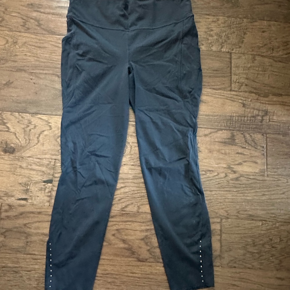 Lululemon Athletica Black Leggings Fast and Free Highrise 25”